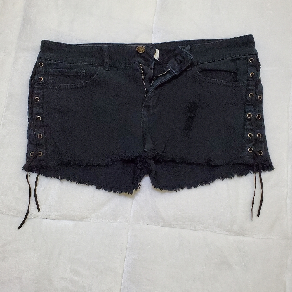 Forever 21 Black Jean Shorts